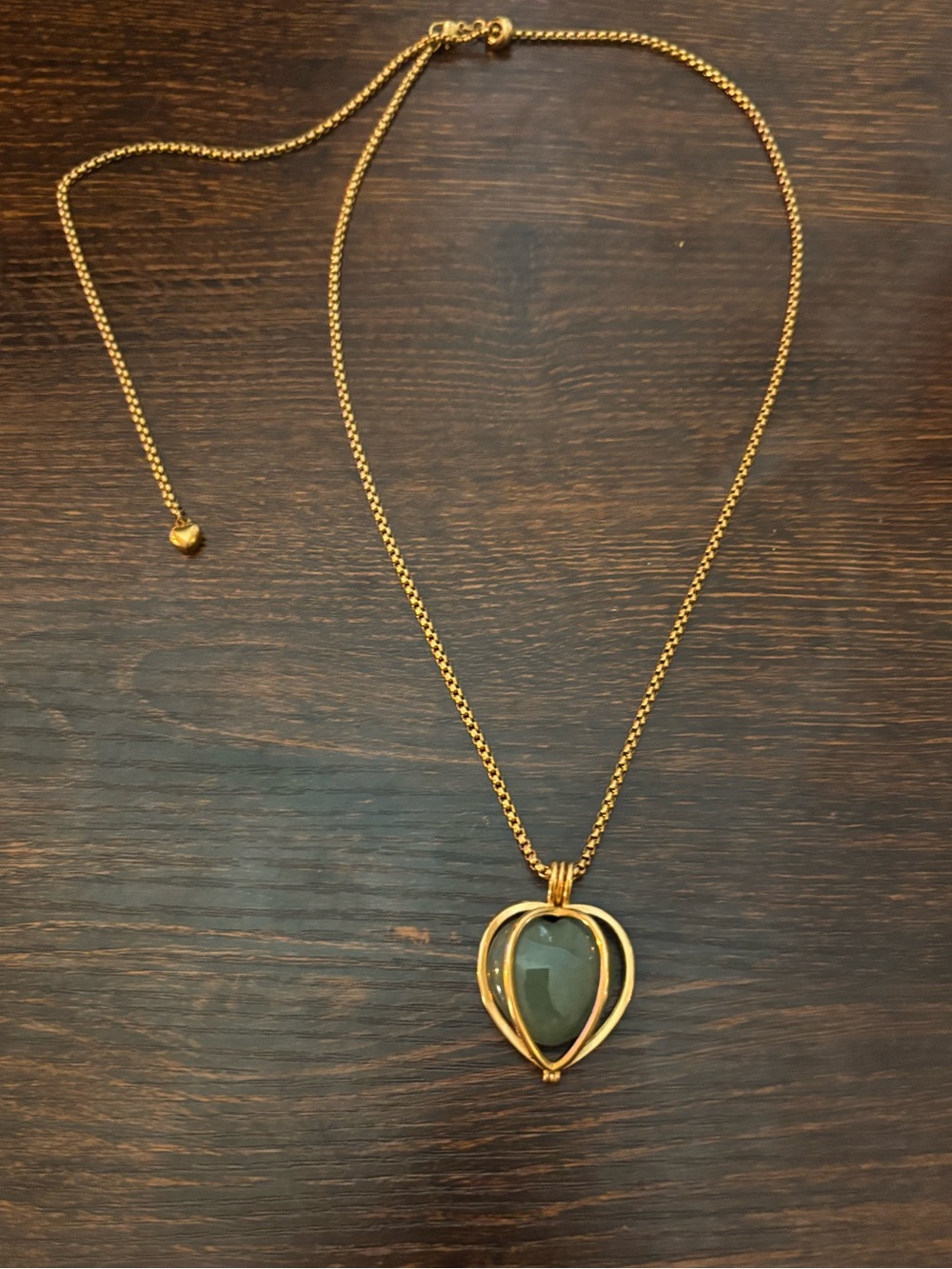 Kalifano Stainless Steel Interchangeable Heart Locket Necklace w/ Chakra Stones